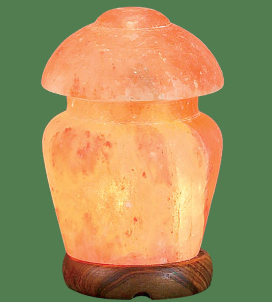 Himalayan Salt Lamp Shaped Pink Mushroom